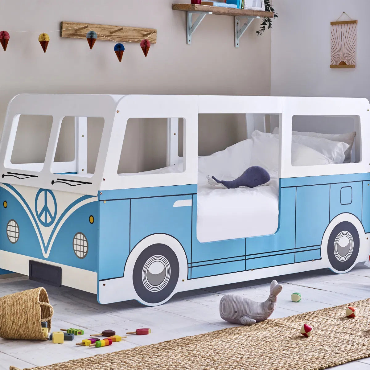 Campervan Bed - Light Blue