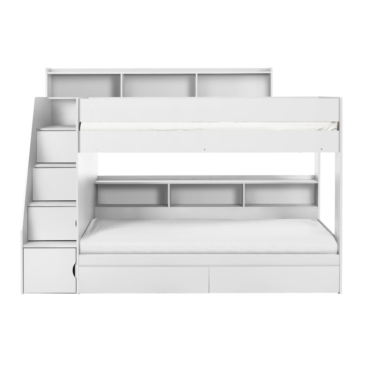 Camelot Staircase Bunk - All White