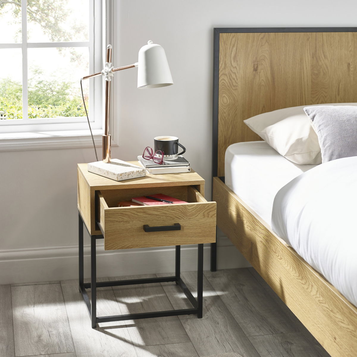 Harlow 1 Drawer Bedside