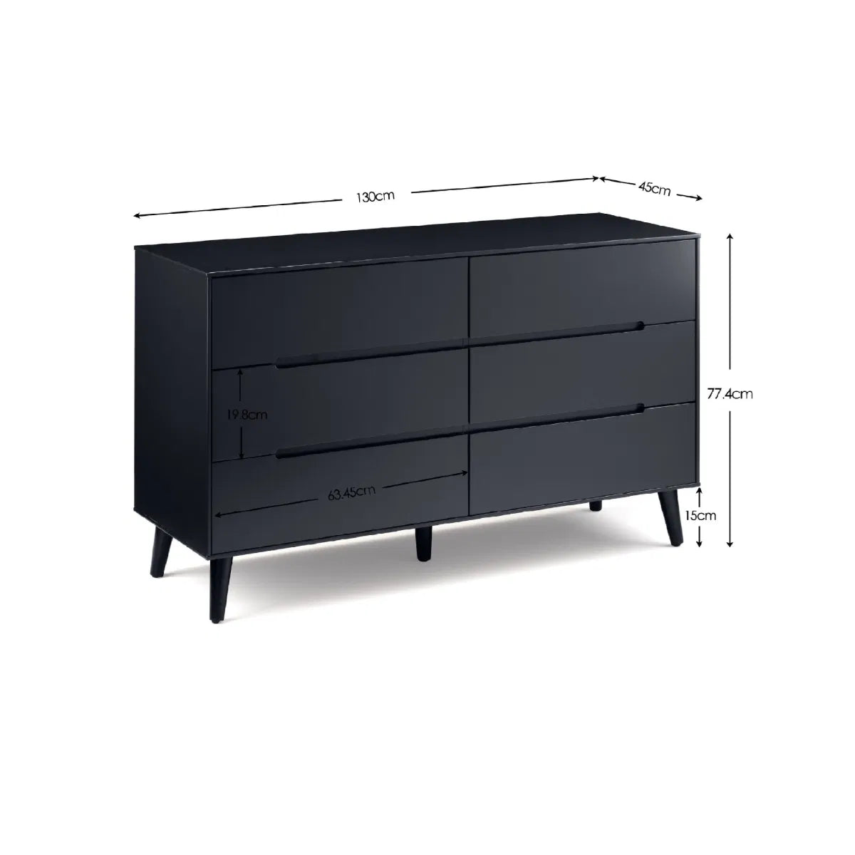 Alicia 6 Drawer Wide Chest