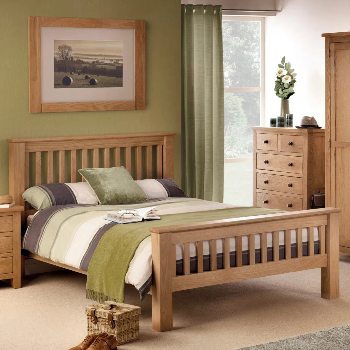 Amsterdam Oak Bed HFE