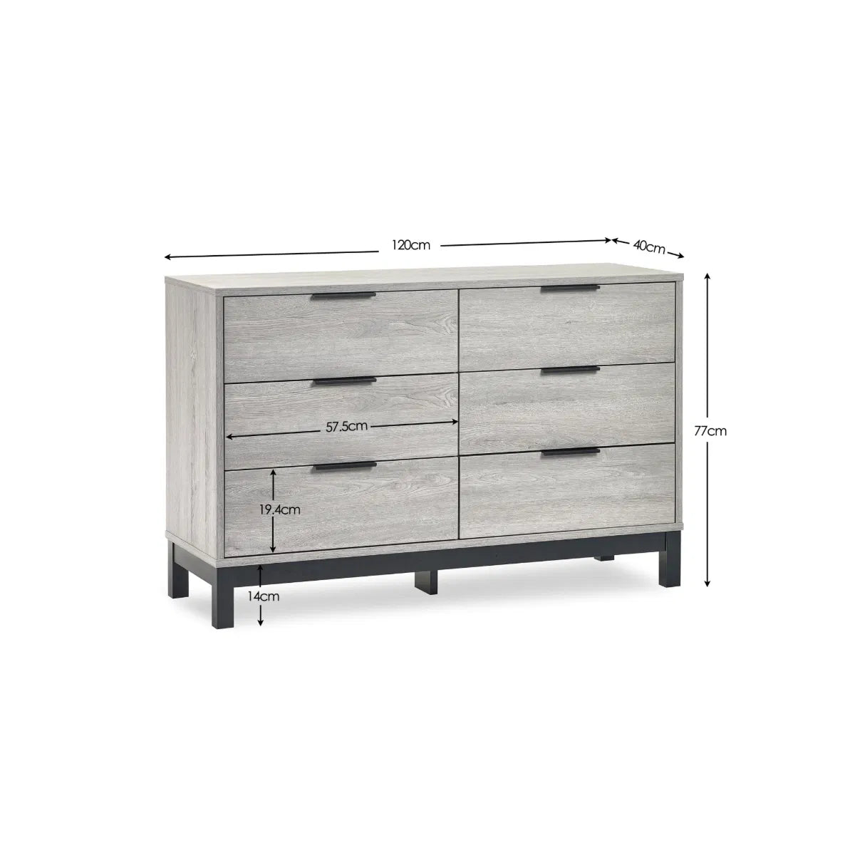 Bali 6 Drawer Wide Chest