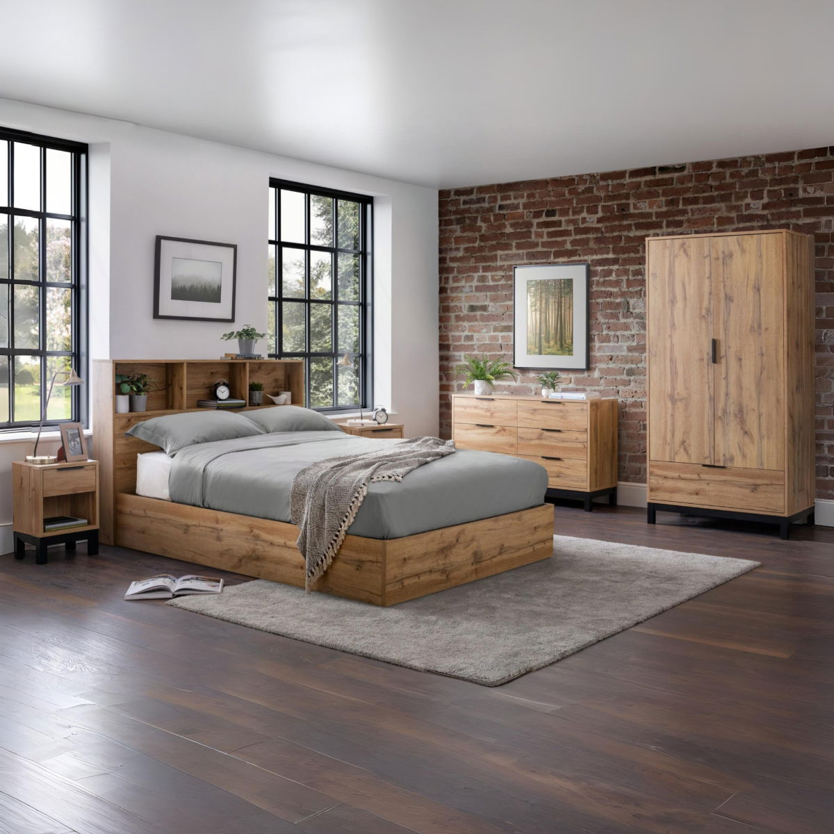 Bali 2 Door 1 Drawer Wardrobe