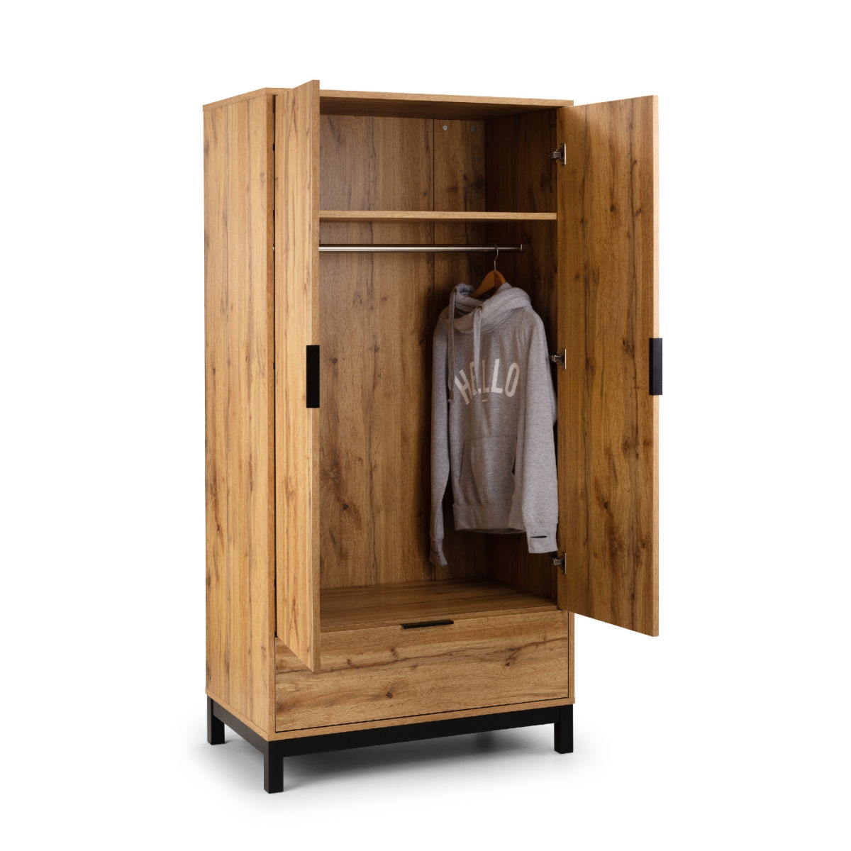 Bali 2 Door 1 Drawer Wardrobe