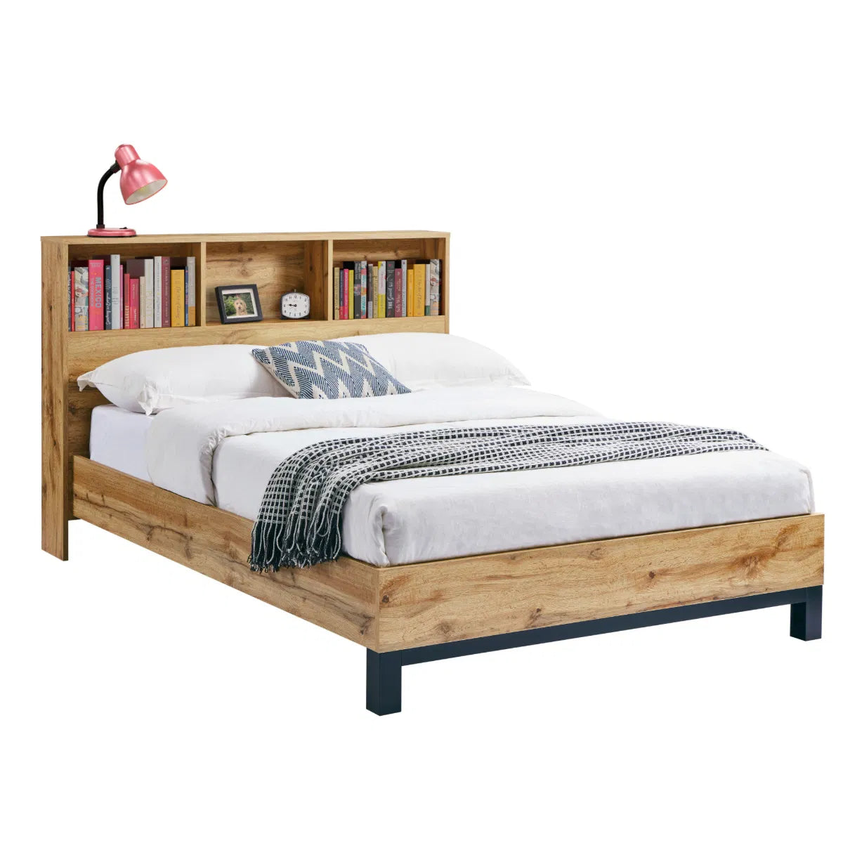 Bali Bookcase Headboard Bed