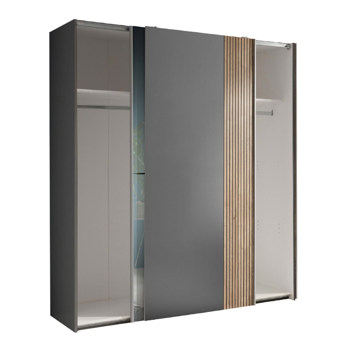 Berno Sliding 2 Door Wardrobe With Mirror