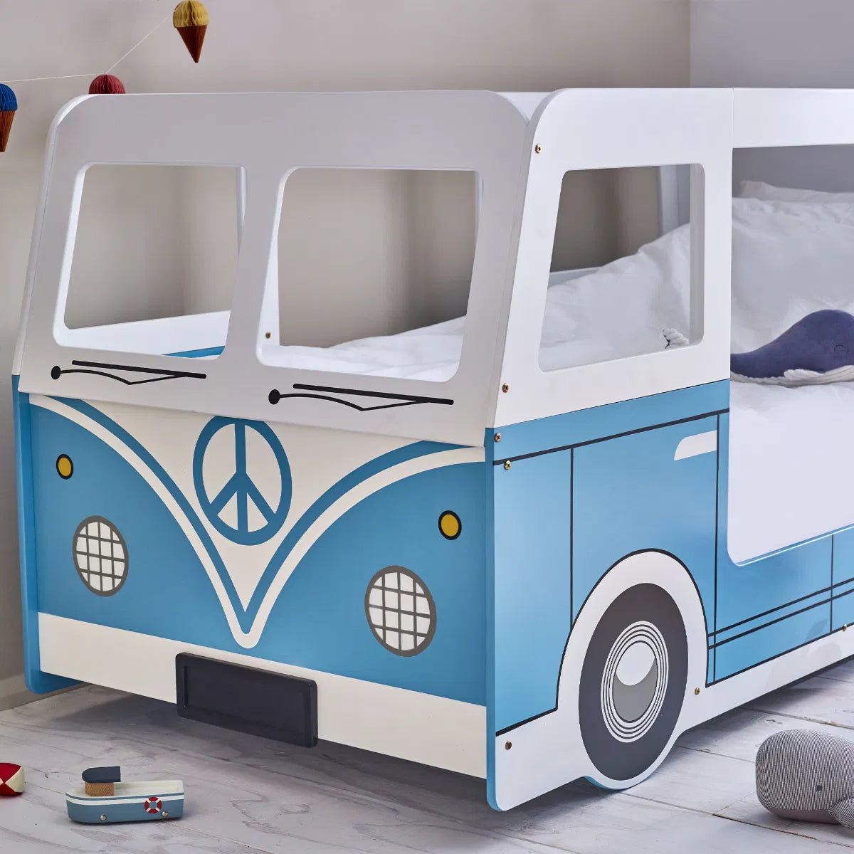 Campervan Bed - Light Blue