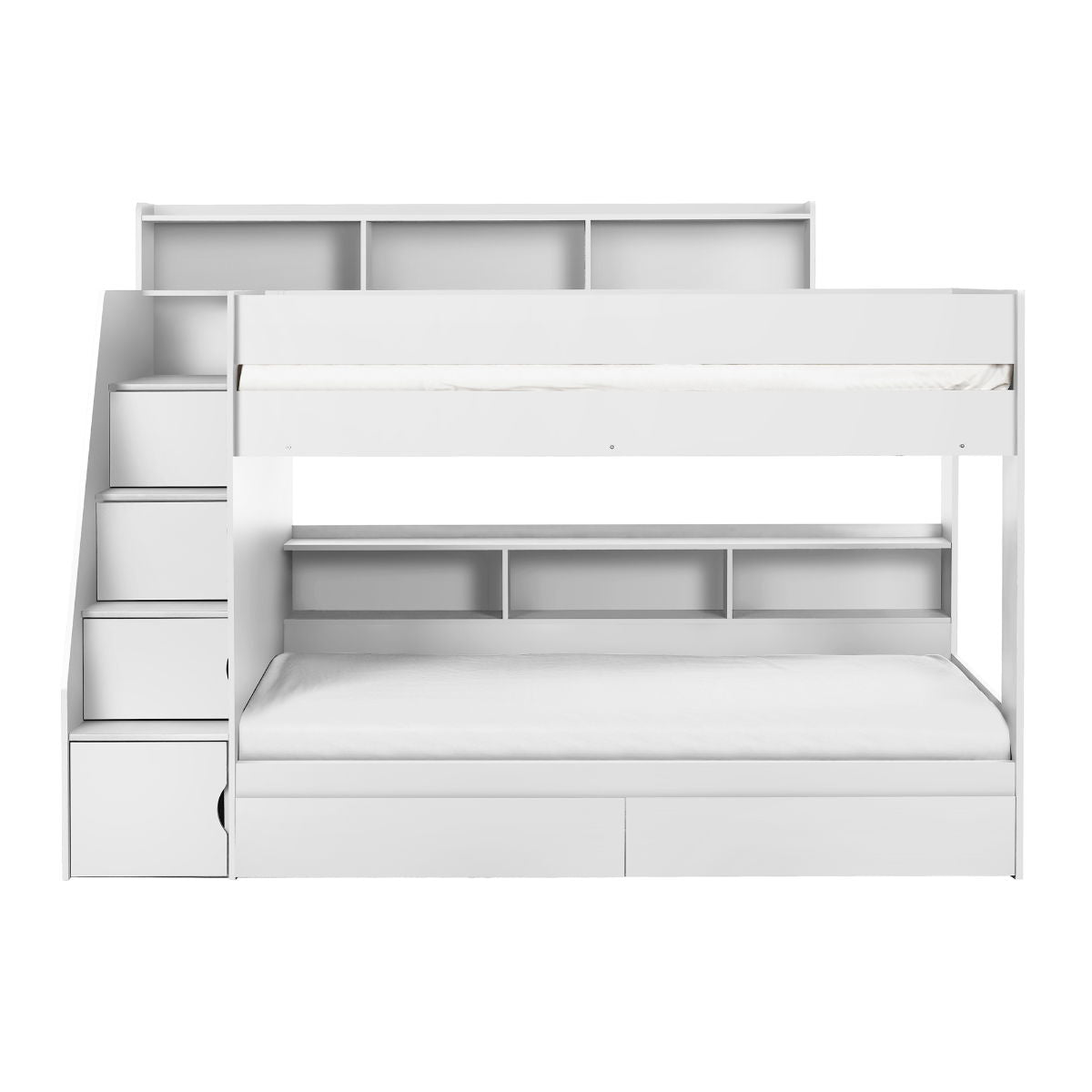 Camelot Staircase Bunk - All White