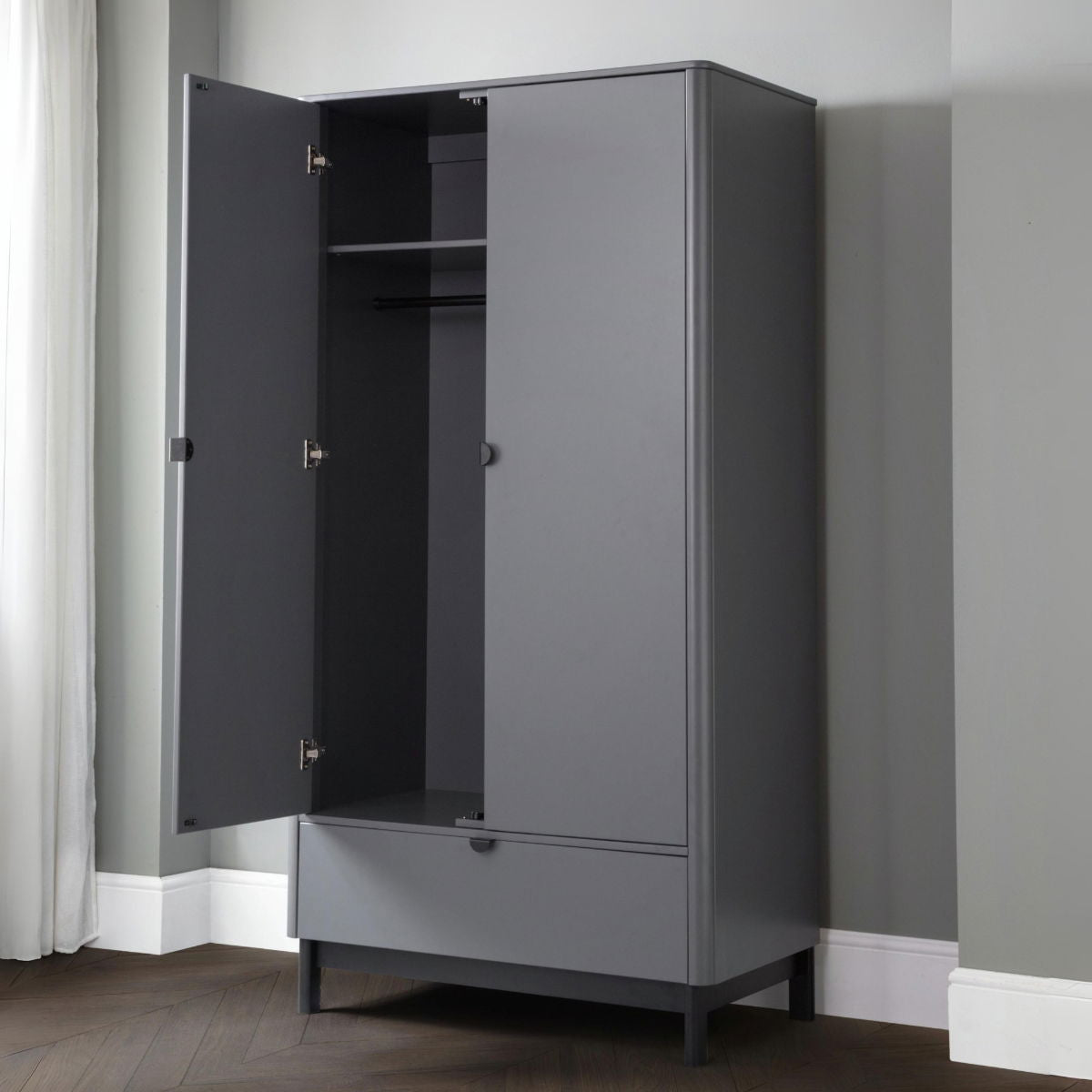 Chloe 2 Door 1 Drawer Wardrobe