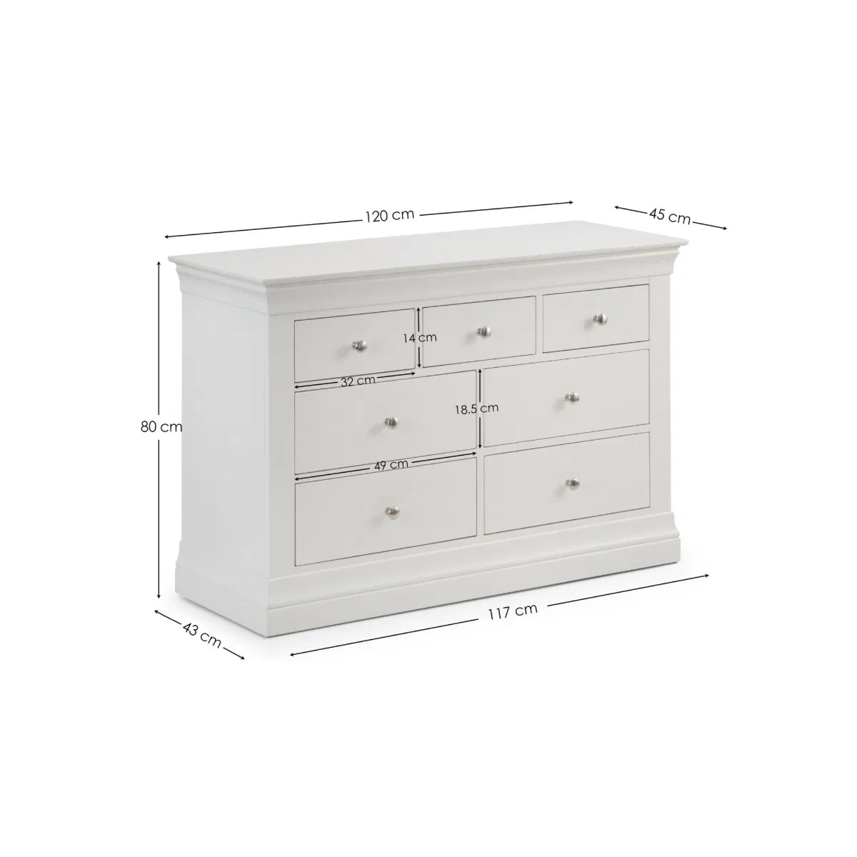 Clermont 4+3 Drawer Chest