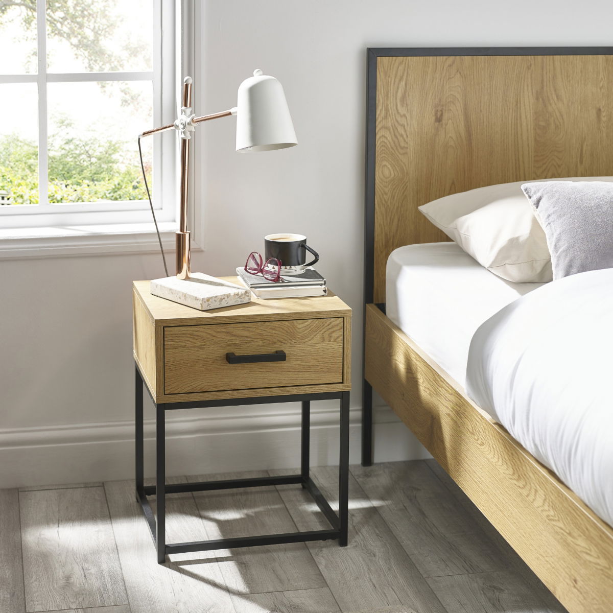 Harlow 1 Drawer Bedside