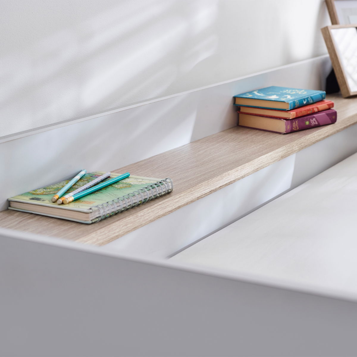 Horizon Bunk Bed - Pale Wood And White