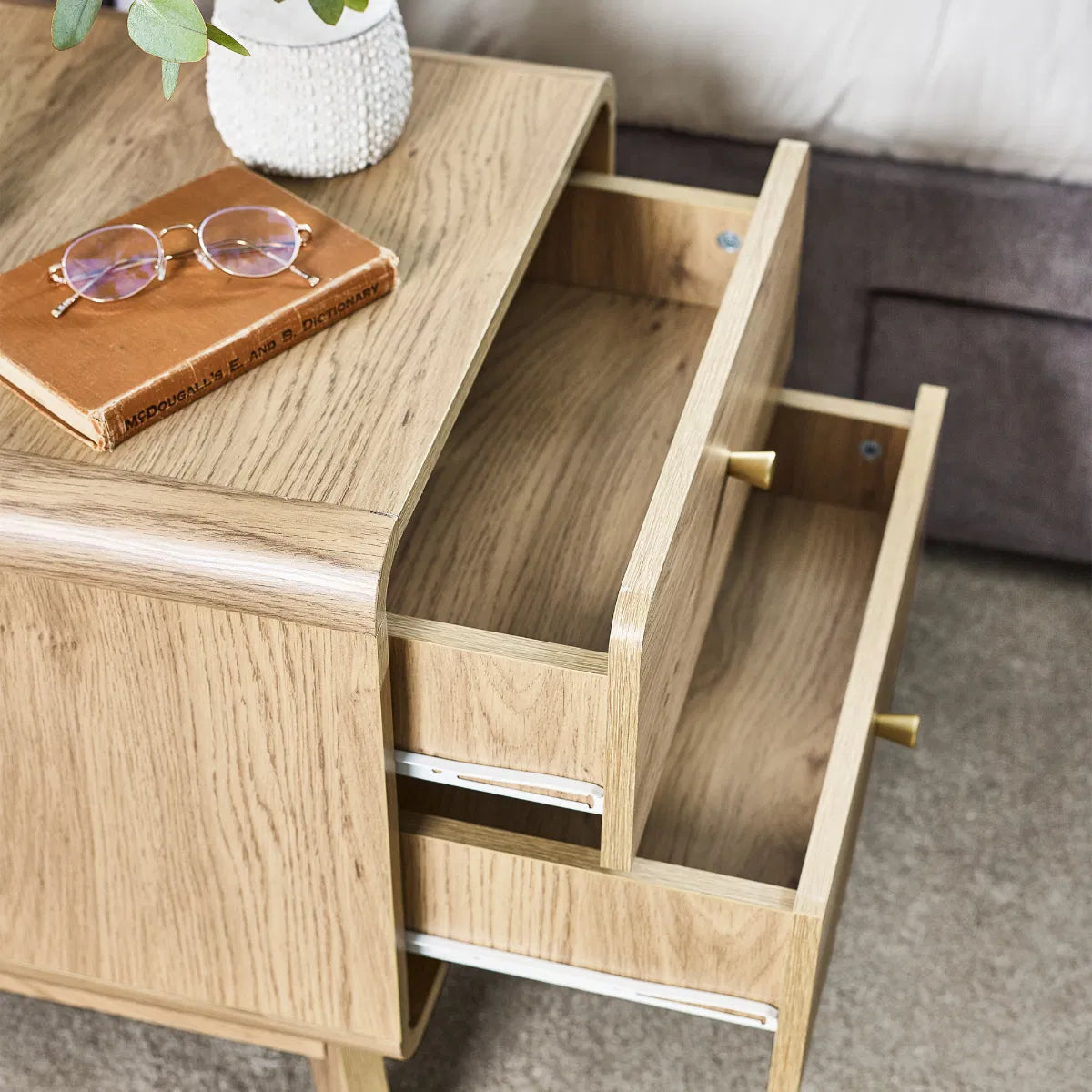 Ingrid 2 Drawer Bedside