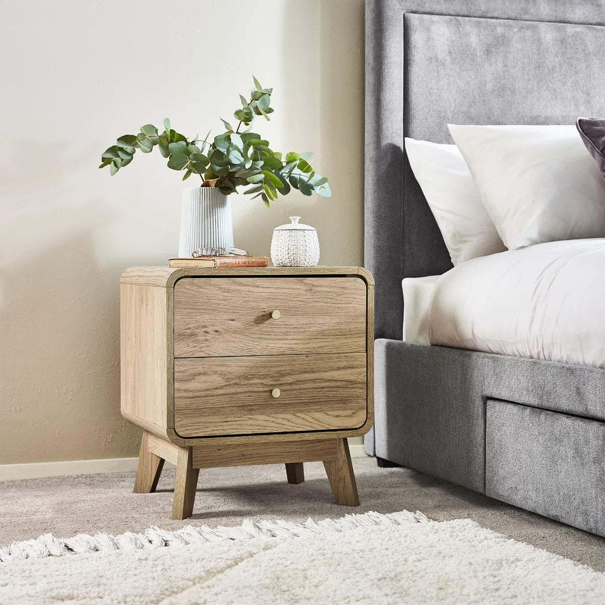 Ingrid 2 Drawer Bedside