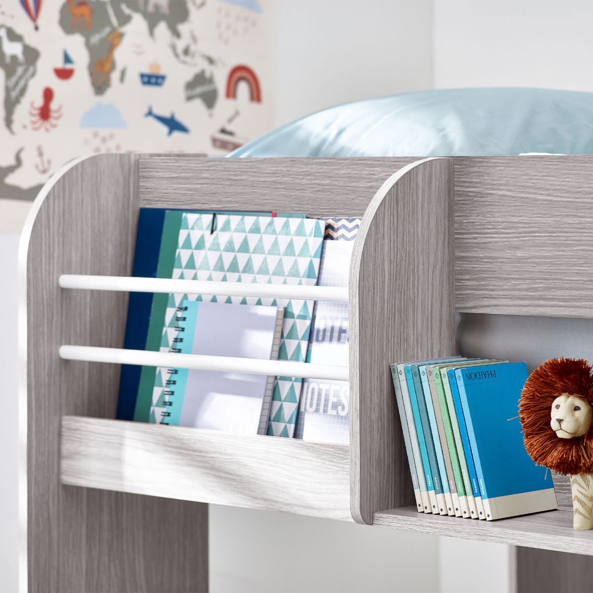 Mars Bunk & Underbed - Grey Oak