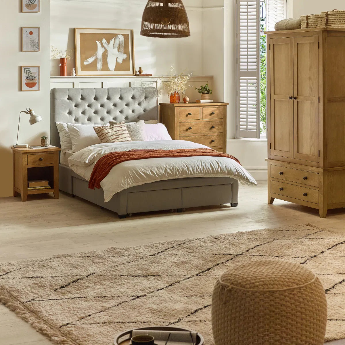 Marlborough 1 Drawer Bedside