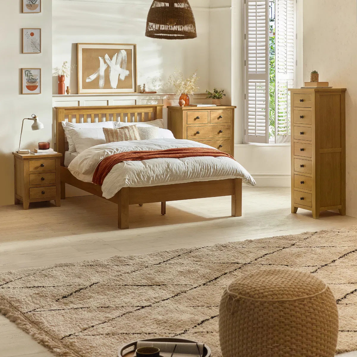 Marlborough 3 Drawer Bedside