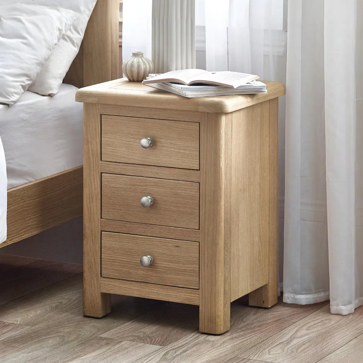 Memphis 3 Drawer Bedside