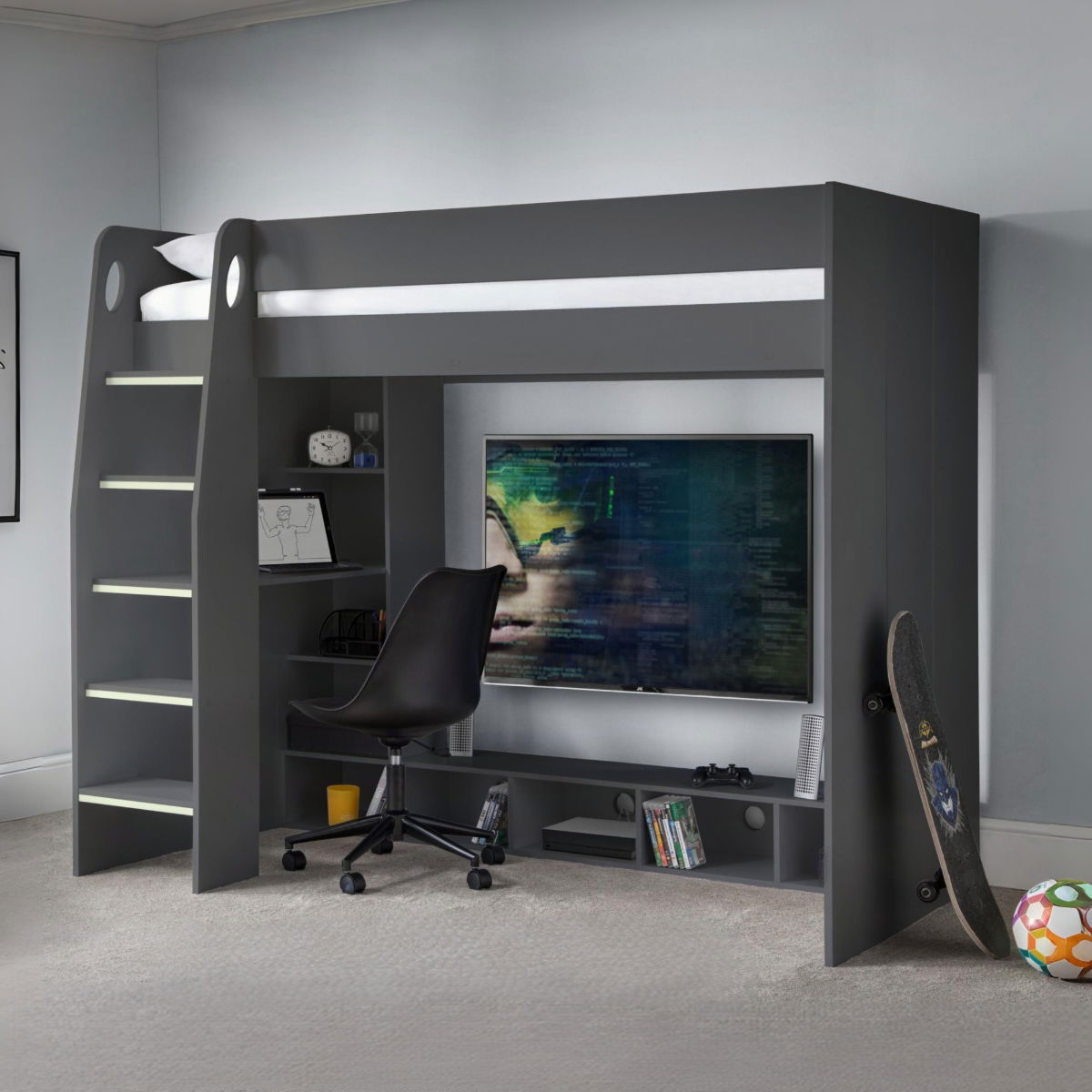 Nebula Gaming Bed With Desk