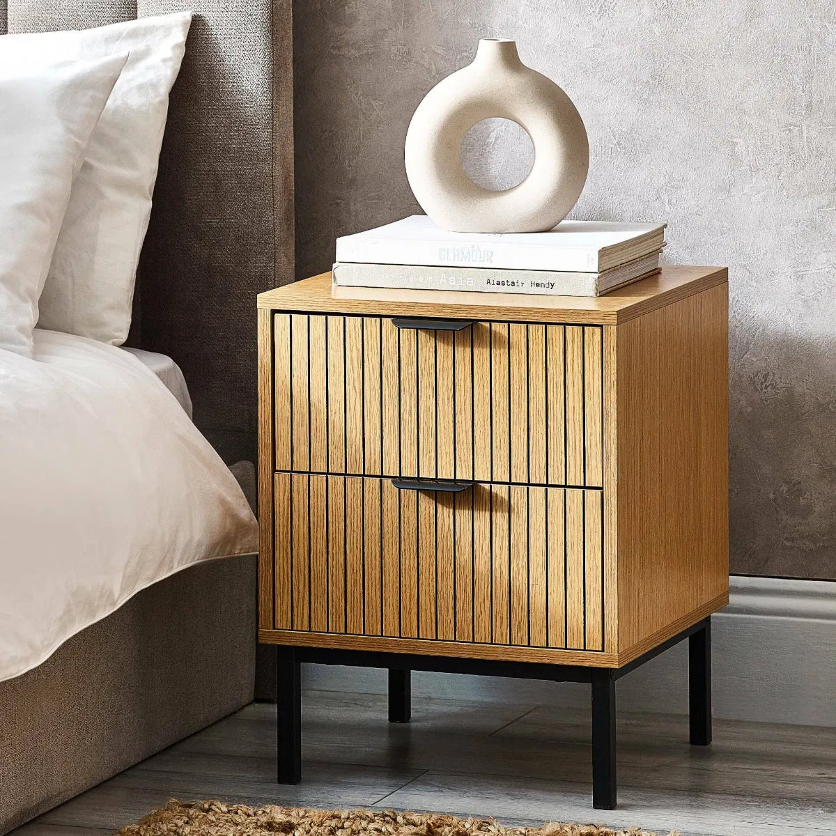 Sia 2 Drawer Bedside
