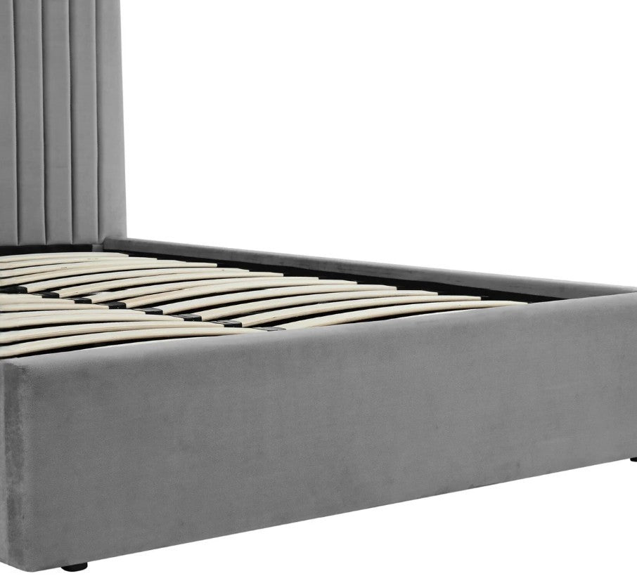 Smoked Grey Ottoman Bed
