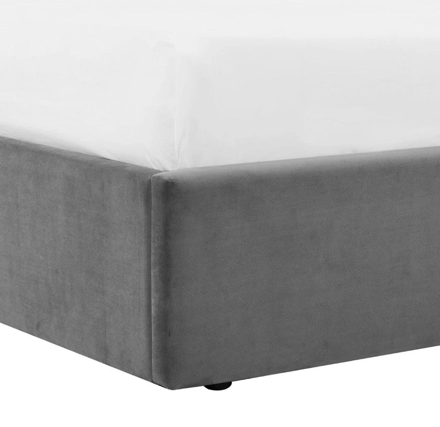 Smoked Grey Ottoman Bed