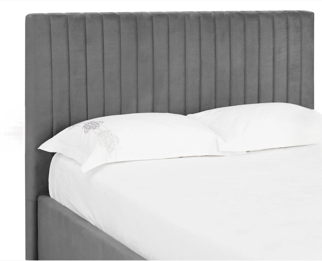 Smoked Grey Ottoman Bed