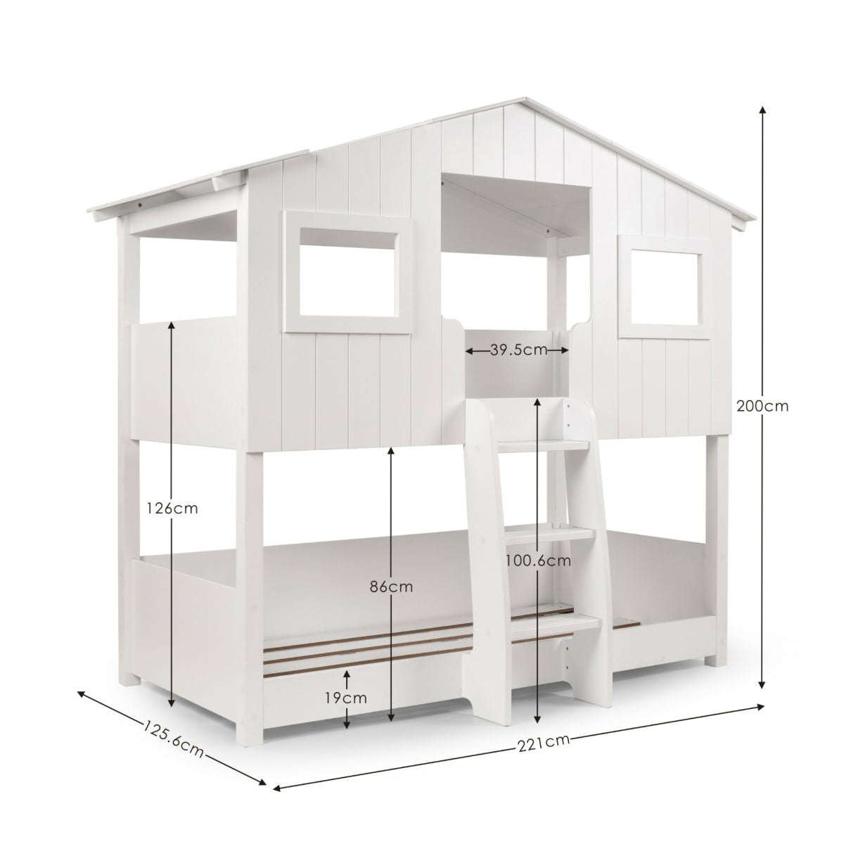 Willow Treehouse Bunk - White